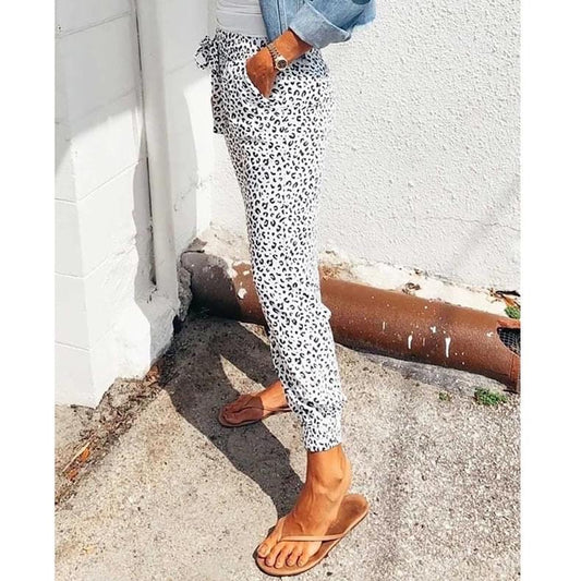 Women's Leopard Print Joggers